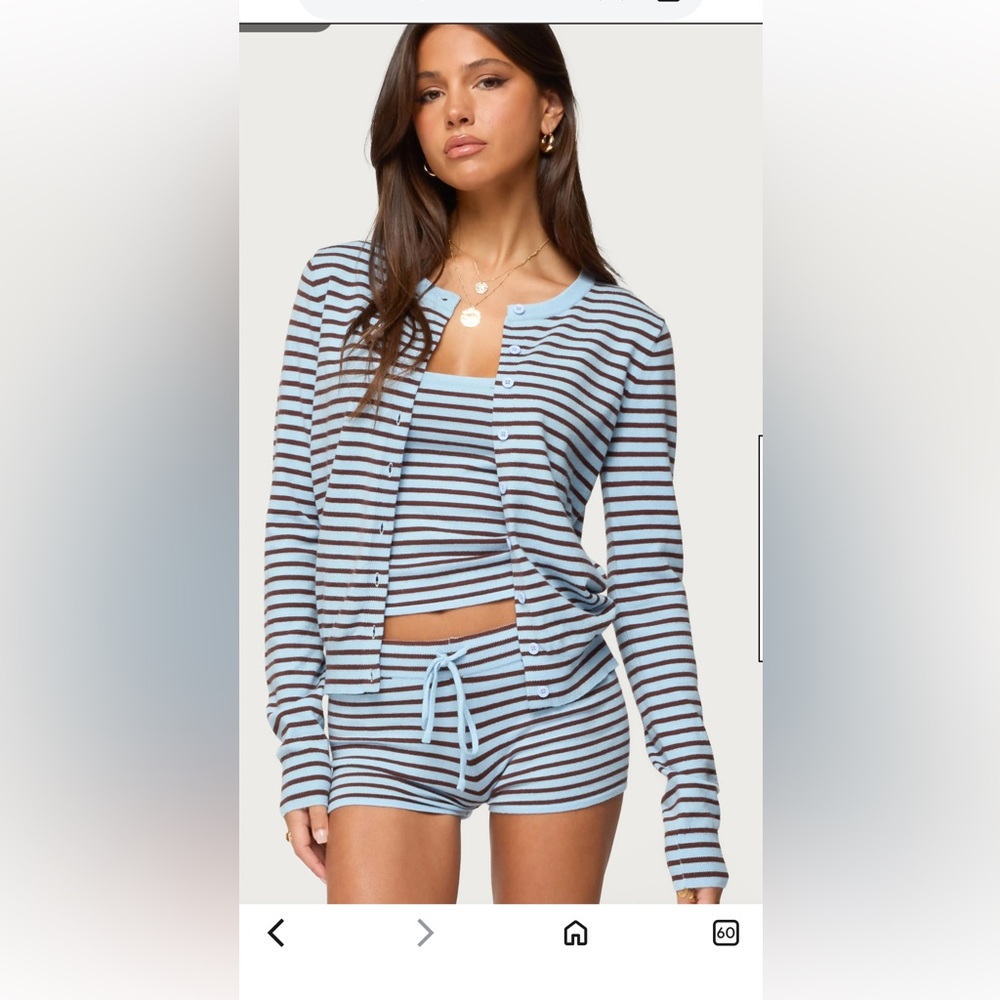 EDIKTED sz Small Striped 3 Piece Set-Excellent Condition